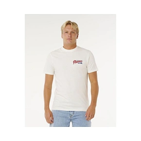 Pánske tričko RIP CURL Desti Animals Tee, biele Pánske tričko RIP CURL Desti Animals Tee, biele