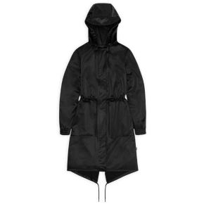 Nepremokavý kabát Rains STRING W PARKA W3 18550 84 BLACK GRAIN
