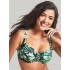 Dámska plavková podprsenka SW1642 Bali Full Cup Bikini Green with Leaves - Panache