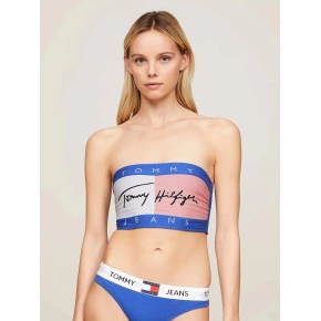 Dámsky top UW0UW05151 C6H modrá a biela - Tommy Hilfiger