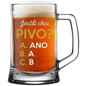 AK CHCEM PIVO? - pivný pohár 0,5 l