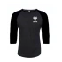 WTB Tričko RAGLAN 3/4 rukáv šedá čierna M