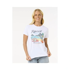 Tričko RIP CURL Crystal Standard Tee, biele Tričko RIP CURL Crystal Standard Tee, biele