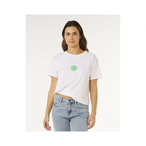 Dámske tričko RIP CURL Icons Of Surf Relaxed Tee, biele