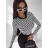 Dámsky top 278023 čierno-biely - Ola Voga