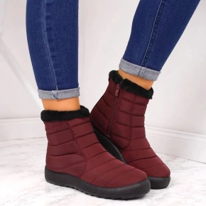 Dámske nepremokavé snehové topánky 9SN26-1467 EVE181C Burgundy - NOVINKY