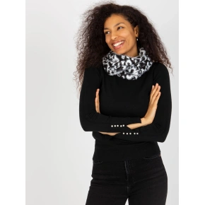 Dámska tunelová šatka AT KM ENEC B63-1.44P Biela s čiernou - FPrice