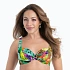 Dámska plavková podprsenka Hermine Top Bikini – vrchná časť 8415-1 zelená/kvety – Anita Classix