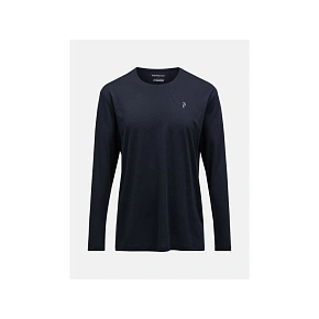 Tričko Peak Performance M Delta Ls Tee, čierne