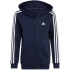 Fleecová mikina adidas Essentials 3-Stripes so zipsom Jr IC0600