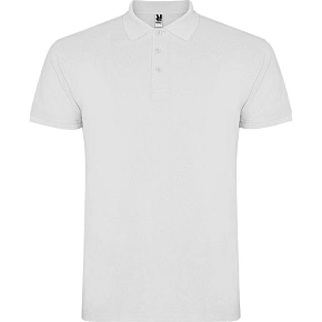 Tričko POLO s krátkym rukávom biele