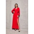 Dlhé šaty SUK0420 188244 červené - Roco Fashion