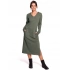 Dámske šaty B128 Khaki tmavozelená - BEwear