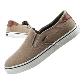 Pánska športová obuv Wrangler Calypso trainers Slip-On brown comfortable