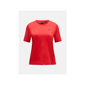Tričko PEAK PERFORMANCE Explore Graphic Tee Women, červené Tričko PEAK PERFORMANCE Explore Graphic Tee Women, červené