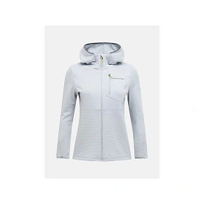 Dámska mikina PEAK PERFORMANCE W Trail Polartec Power Grid Zip Hood, sivá Dámska mikina PEAK PERFORMANCE W Trail Polartec Power Grid Zip Hood, sivá