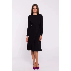 Roztiahnuté šaty S378 čierne - Stylove