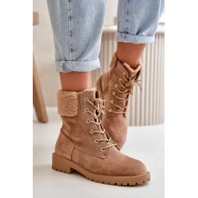 Dámske členkové topánky QT86 Taupe Brown - Seastar