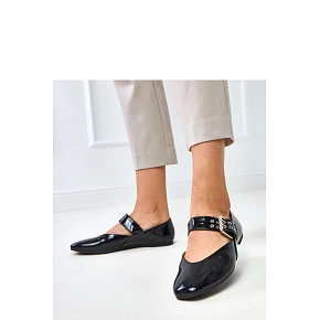 Dámske baleríny GL10-1 čierne - Solea