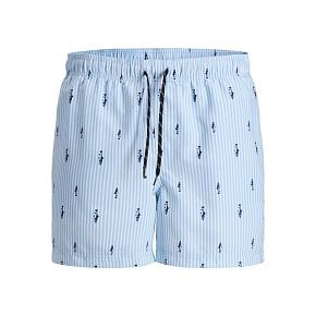 Jack&Jones pánske plavky JWHARUBA SWIM PRINTS SHORTS 12206537 Cashmere Blue Stripes Jack&Jones pánske plavky JWHARUBA SWIM PRINTS SHORTS 12206537 Cashmere Blue Stripes
