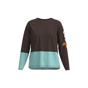 Cyklistické tričko POC W's Motion Air L/S Jersey, hnedé
