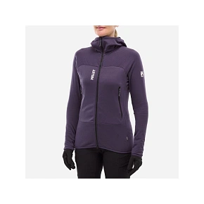 Dámska mikina MILLET Fusion Grid Hoodie vo fialovej farbe
