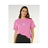 Dámske tričko RIP CURL Icons Of Surf Relaxed Tee, ružové