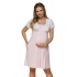 Dámska tehotenská nočná košeľa 3123 / 155625 Oudr Pink with Ecru - Lupo Line