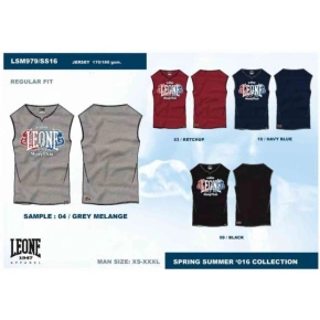 LEONE pánske tielko LSM979/S16 čierne "L" LEONE pánske tielko LSM979/S16 čierne "L"