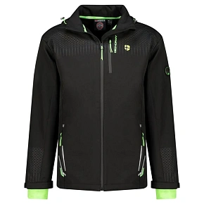 Geographical Norway Pánska softshellová bunda Trelino Black-Green Db Men 0124 black / green (WZ8556H/GN-Black / Green)