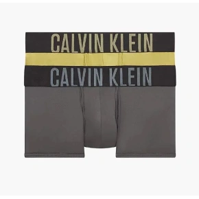 Boxerky 2 pack NB2599A 6HH sivá/kaki - Calvin Klein