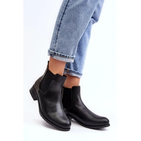 Dámske členkové topánky M679 model 190203 Black - ERYNN