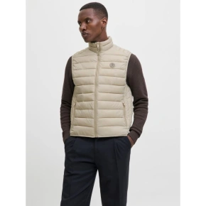 Jack&Jones pánska vesta bez rukávov JJEBRADLEY LIGHT BODYWARMER COLLAR NOO 12280973 CROCKERY