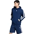 Pánska mikina adidas Essentials 3-Stripes French Terry Hoodie, tmavomodrá, KY4203