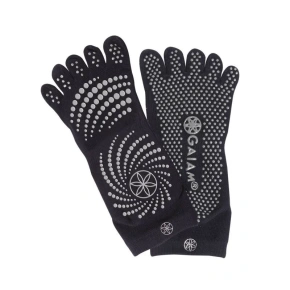 Gaiam protišmykové ponožky čierne S/M 52223 Gaiam protišmykové ponožky čierne S/M 52223