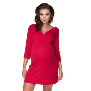 Dámska nočná košeľa model 138231 burgundy - PeeKaBoo