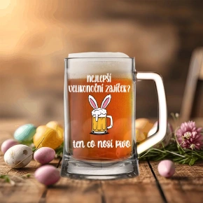 NAJLEPŠÍ VEĽKONOČNÝ BREAKFAST? ten, ktorý nesie pivo - pivný pohár 0,5 l