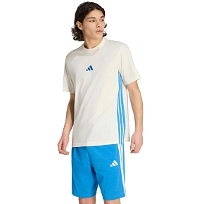 Pánske tričko adidas Essentials 3 Stripes cream KC0888 pánske