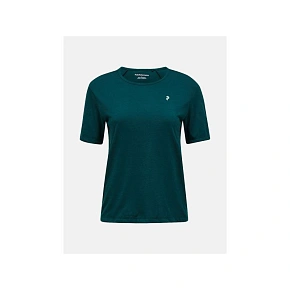 Dámske tričko PEAK PERFORMANCE W Wool-Blend Shortsleeve, zelené Dámske tričko PEAK PERFORMANCE W Wool-Blend Shortsleeve, zelené