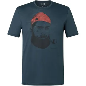 Koszulka z krótkim rękawem męska SUPER.NATURAL M SN SAILOR TEE granatowa pánské Koszulka z krótkim rękawem męska SUPER.NATURAL M SN SAILOR TEE granatowa pánské