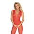 Horúce body N112 bodystocking red - Obsessive