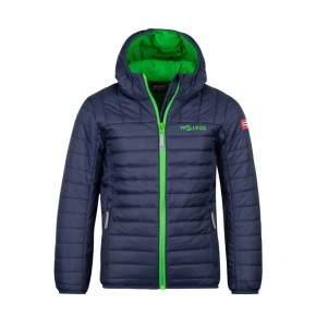 Trollkids Detská bunda Eikefjord navy/bright green (463-100) ultraľahká detská prechodná bunda pre chlapcov/dievčatá