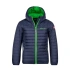 Trollkids Detská bunda Eikefjord navy/bright green (463-100) ultraľahká detská prechodná bunda pre chlapcov/dievčatá