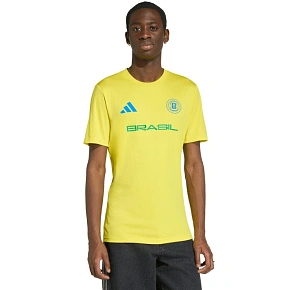 Pánske tričko adidas Brazil 26 Jersey yellow KH2307 Pánske tričko adidas Brazil 26 Jersey yellow KH2307