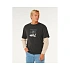 Pánske tričko RIP CURL Inner Visions Smashed L/S Tee, čierne