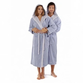 Župan unisex Tampa DUO 3959 5251 Svetlomodrý s modrou - Vestis