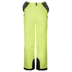 Detské lyžiarske nohavice GABONE-J neónovo zelené - Kilpi