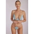 Dámska podprsenka Camile SC-1123 Turquoise and Beige - Kinga
