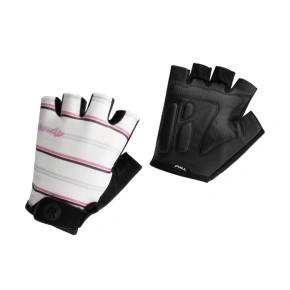 Rogelli dámske rukavice STRIPE bielo-ružové XL