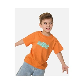 Chlapčenské tričko RIP CURL Ride The Wave Logo Tee – Boy, oranžové, detské Chlapčenské tričko RIP CURL Ride The Wave Logo Tee – Boy, oranžové, detské